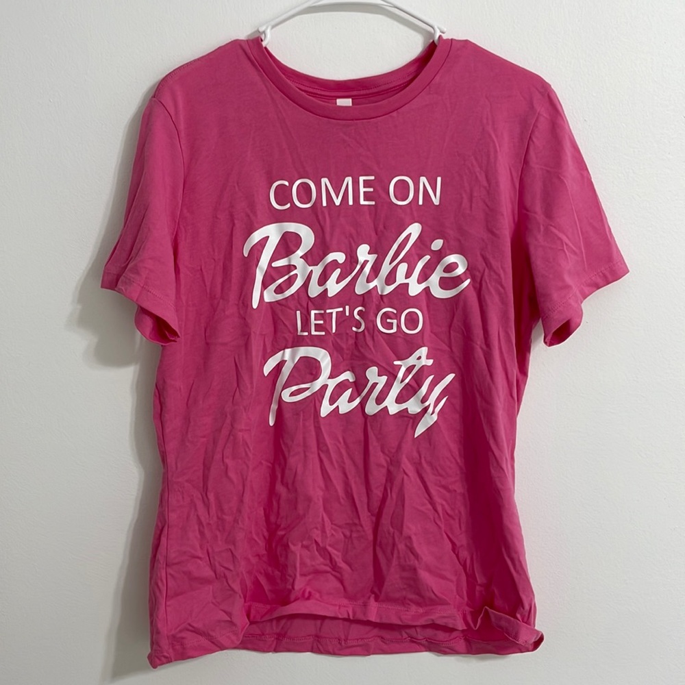 Barbie shirt size large, Bella canvas brand